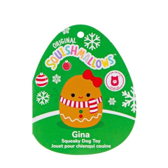 Gina the Dog Toy Squishmallows 4” NWT - Picture 3 of 6